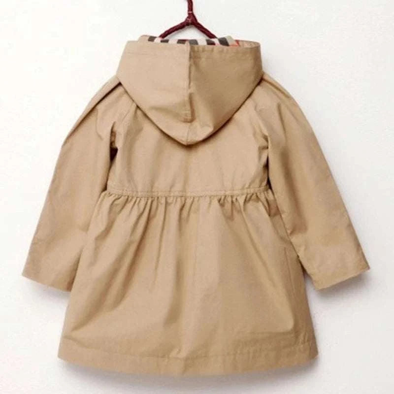 3-10Y Baby Girl's Spring Autumn Hoodied Windbreaker Children Kids Jacket Coat Clothing Teenager Girls Overalls Outerwear Clothes C1057