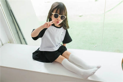 Children's socks wholesale infant kids knee high girl cartoon toddler baby socks cotton knee high long 2 to 10 Year kids socks