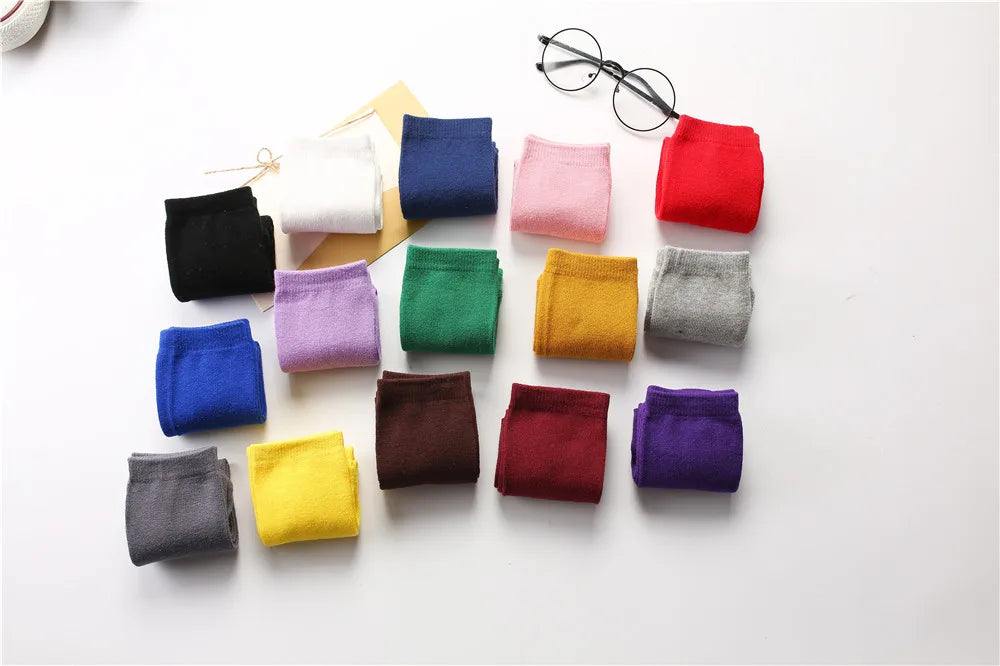 Children's socks wholesale infant kids knee high girl cartoon toddler baby socks cotton knee high long 2 to 10 Year kids socks