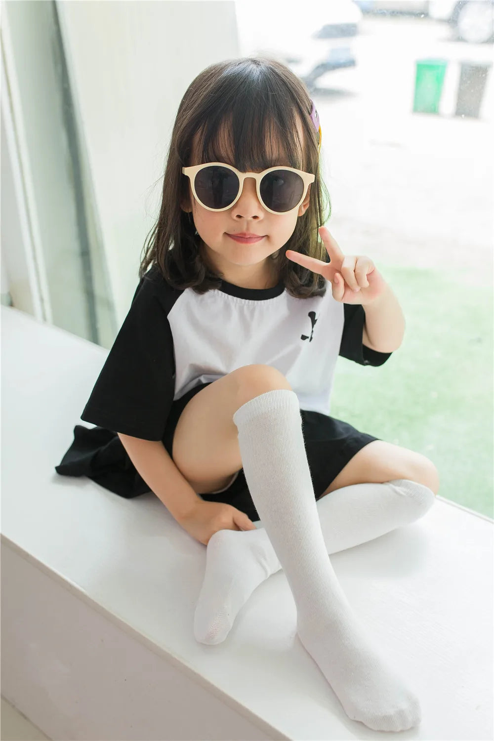 Children's socks wholesale infant kids knee high girl cartoon toddler baby socks cotton knee high long 2 to 10 Year kids socks