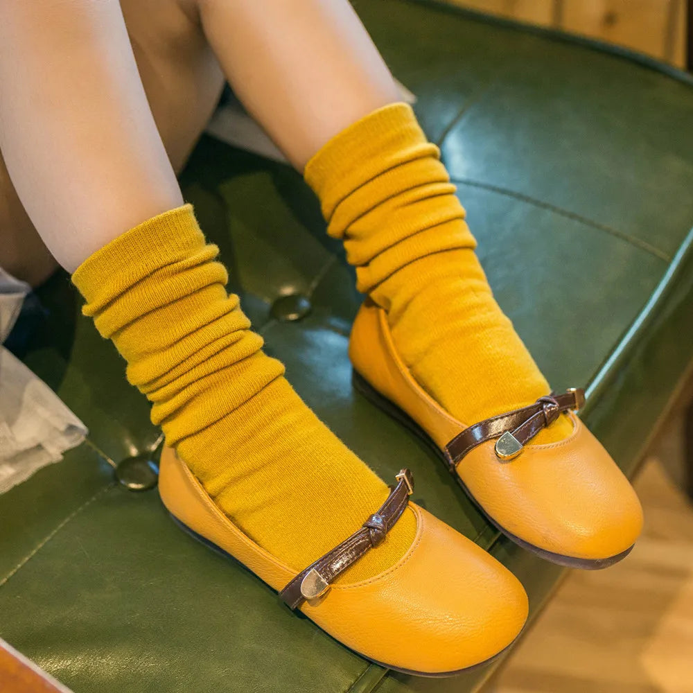 Children's socks wholesale infant kids knee high girl cartoon toddler baby socks cotton knee high long 2 to 10 Year kids socks