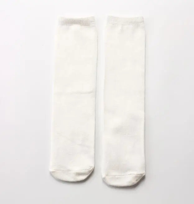 Children's socks wholesale infant kids knee high girl cartoon toddler baby socks cotton knee high long 2 to 10 Year kids socks