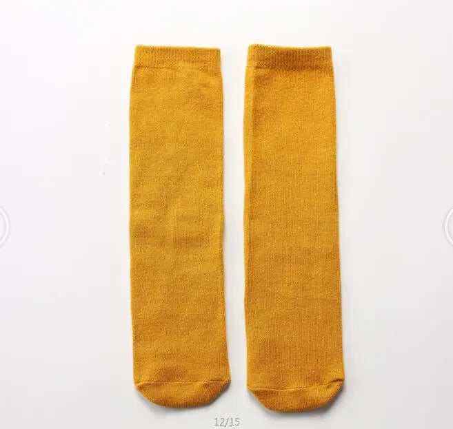 Children's socks wholesale infant kids knee high girl cartoon toddler baby socks cotton knee high long 2 to 10 Year kids socks