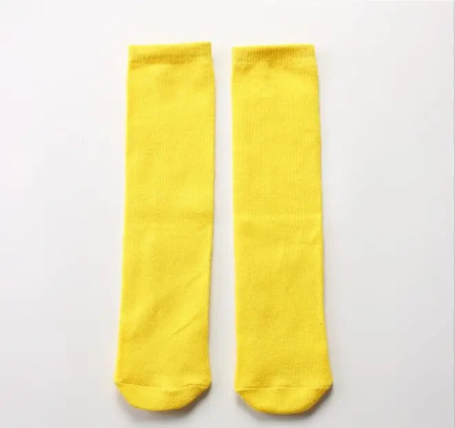 Children's socks wholesale infant kids knee high girl cartoon toddler baby socks cotton knee high long 2 to 10 Year kids socks