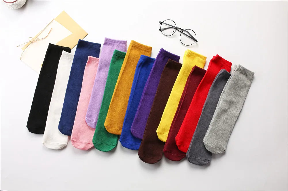 Children's socks wholesale infant kids knee high girl cartoon toddler baby socks cotton knee high long 2 to 10 Year kids socks