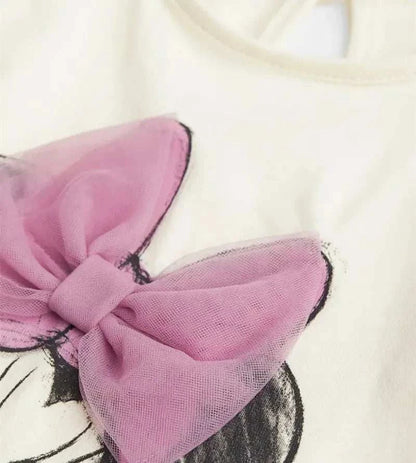 2Pcs New Fashion Toddler Girl Clothing Cute Minnie Cotton Top + Print Leggings Kids Baby Girl Outfits for Spring Autumn C1033
