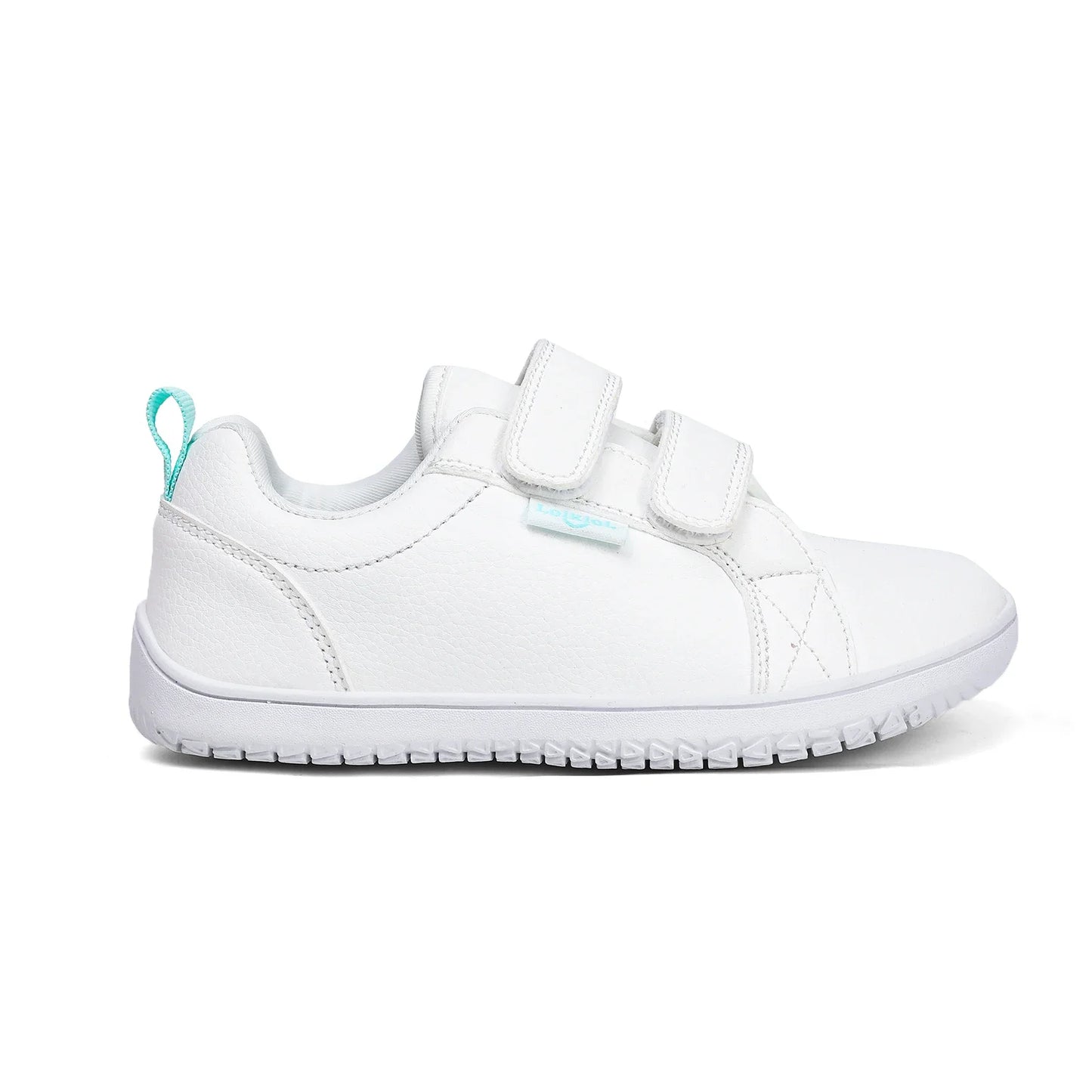 Kids Barefoot Shoes Boys Girls Wide Toe Minimalist Fashion Sneakers Lightweight Hook Loop Artificial Leather Walking Flats