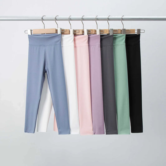 Girls shark pants spring and autumn thin elastic sports leggings for 7-13 years old girls in multiple colors
