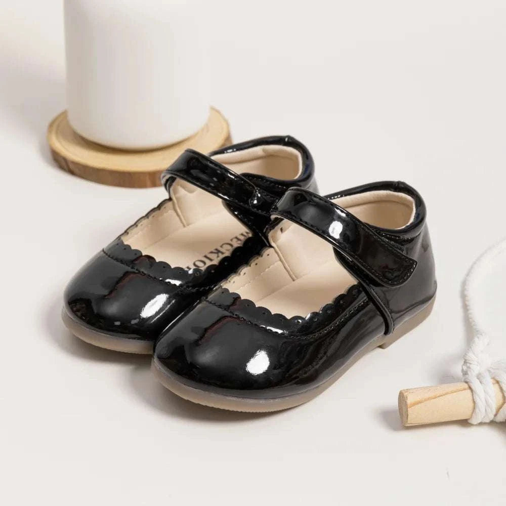 Girls Soft Bottom Multi-color Leather Spring Autumn New Baby Girl Bright Color Leather England Style Breathable Princess Shoes C1087