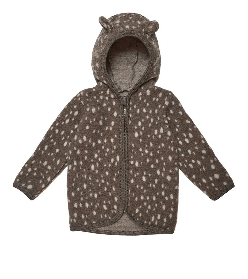Children's Ear-Shaped Coat 2025 Autumn Winter New Cute Baby Warm Clothing