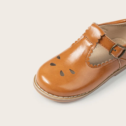 Children's Shoe for Girl 2025 Spring Autumn Toddlers Causal Shoes Fashion Hollow-out Versatile Kids School Uniform Leather Shoes