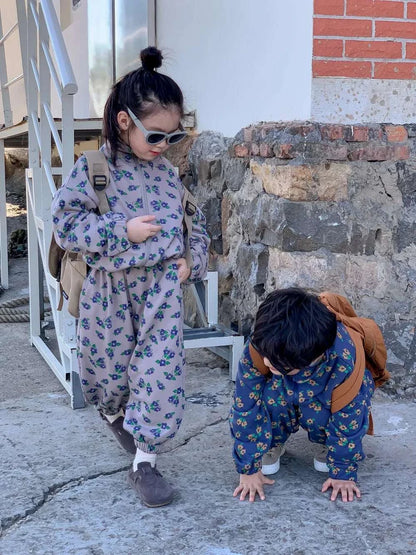 Children's Set Spring Autumn Boys Girls Printed Two Piece Set Children's Casual Clothing Set Sibling Clothing Kids Boys Clothes C1080
