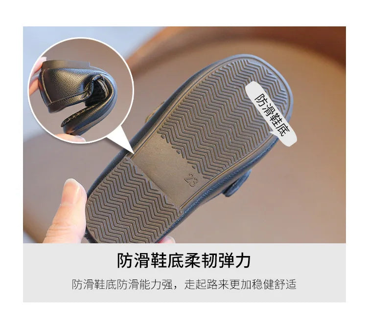 Children Shoes 2025 Spring Autumn Kids Casual Shoes Boys Loafers Soft PU Leather Toddler Slip-on Shoes For Boy