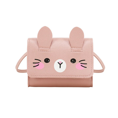 Children's Mini Handbags Hot Sale Princess Baby Girls PU Leather Small Shoulder Crossbody Bags Cute Kids Coin Purse Wallet