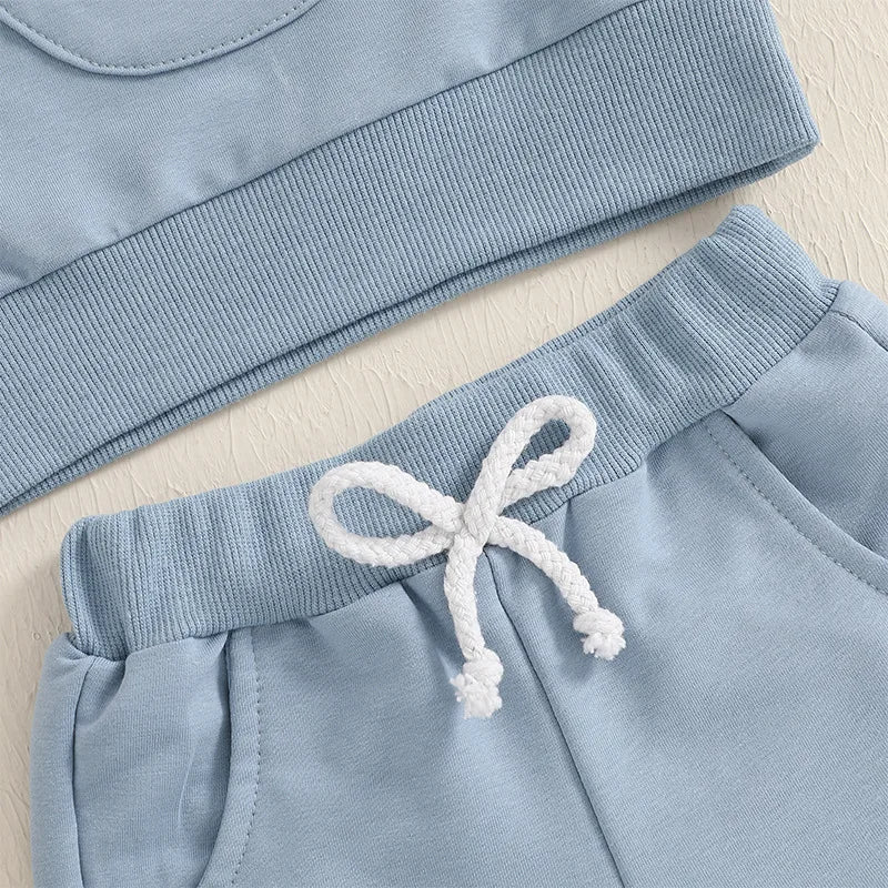Easter Baby Children's Hoodies Set 0-4 Y Cute Bunny O-Neck Pullover and Pants 2Pcs Boys Tracksuit Girls Casual Clothes Suit