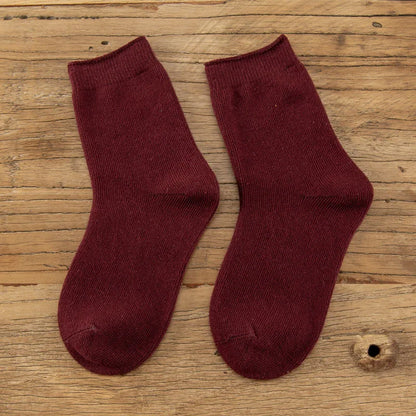 Children's Socks Cotton Colorful Harajuku Retro Boys Girls Black Socks Kids Klein Blue School Casual In Tube Solid Sox Stylish