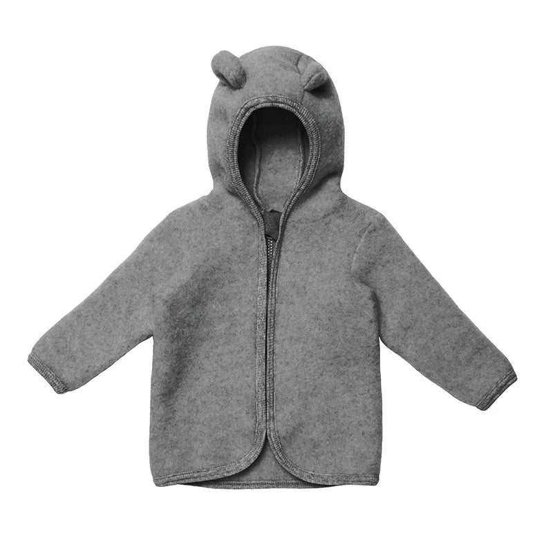 Children's Ear-Shaped Coat 2025 Autumn Winter New Cute Baby Warm Clothing