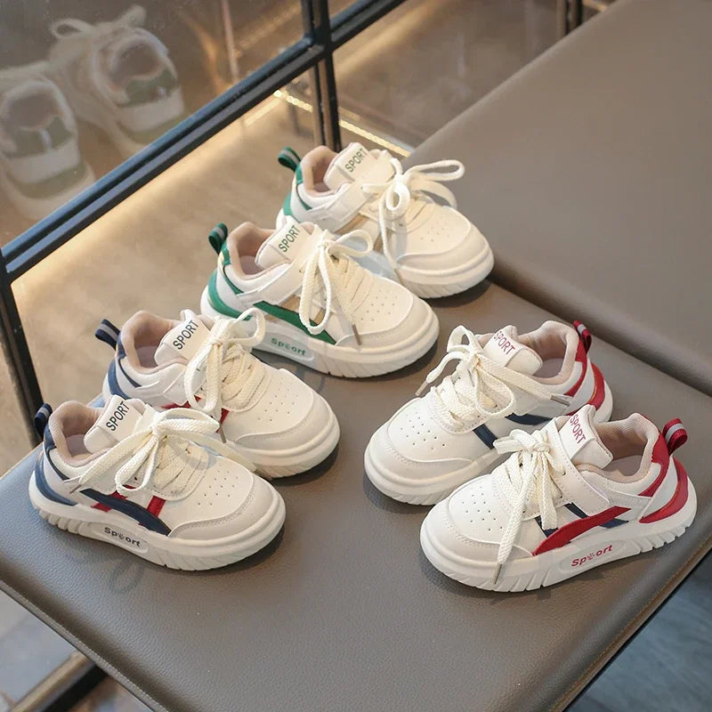 2025 Children Shoes for Girls Boys Spring New Fashion Korean Style Soft Bottom Non-slip Versatile Baby Learning Walking Shoes