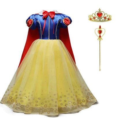Girls Princess Dress 2023 Girl Encanto Cosplay Princess Elsa Costume Kids Birthday Party Halloween Carnival Party Fancy Dress C1025