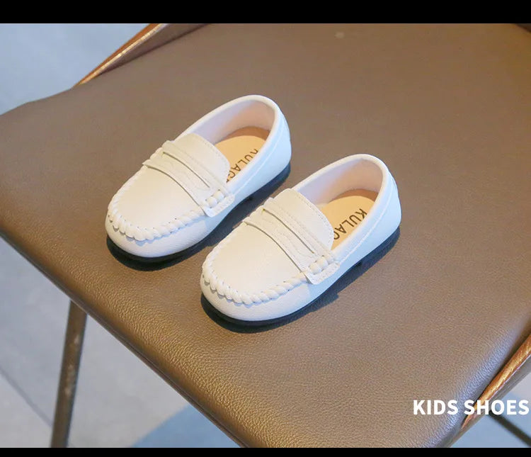 Children Shoes 2025 Spring Autumn Kids Casual Shoes Boys Loafers Soft PU Leather Toddler Slip-on Shoes For Boy