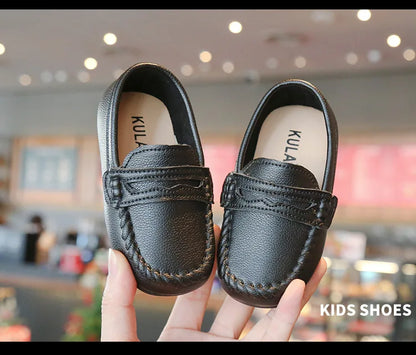 Children Shoes 2025 Spring Autumn Kids Casual Shoes Boys Loafers Soft PU Leather Toddler Slip-on Shoes For Boy