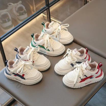 2025 Children Shoes for Girls Boys Spring New Fashion Korean Style Soft Bottom Non-slip Versatile Baby Learning Walking Shoes