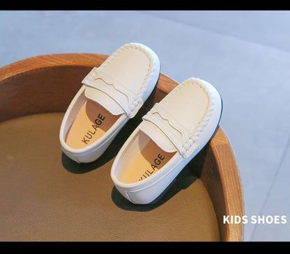 Children Shoes 2025 Spring Autumn Kids Casual Shoes Boys Loafers Soft PU Leather Toddler Slip-on Shoes For Boy