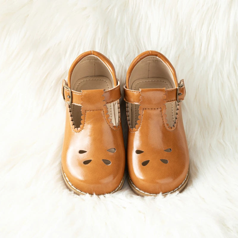 Children's Shoe for Girl 2025 Spring Autumn Toddlers Causal Shoes Fashion Hollow-out Versatile Kids School Uniform Leather Shoes