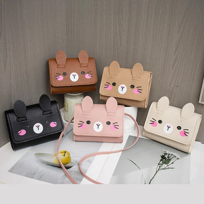 Children's Mini Handbags Hot Sale Princess Baby Girls PU Leather Small Shoulder Crossbody Bags Cute Kids Coin Purse Wallet