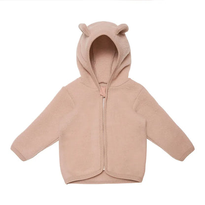 Children's Ear-Shaped Coat 2025 Autumn Winter New Cute Baby Warm Clothing