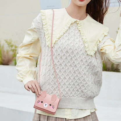Children's Mini Handbags Hot Sale Princess Baby Girls PU Leather Small Shoulder Crossbody Bags Cute Kids Coin Purse Wallet