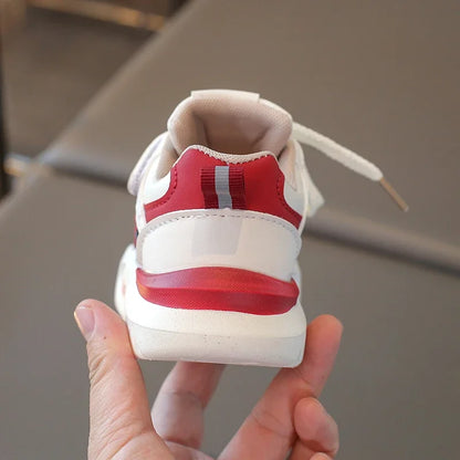 2025 Children Shoes for Girls Boys Spring New Fashion Korean Style Soft Bottom Non-slip Versatile Baby Learning Walking Shoes