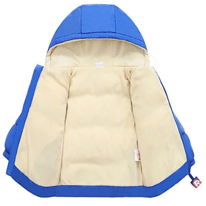 Kids Clothes Children's Jacket Coat Clothing Boy Girl Hooded Thicken Velvet Lining Keep Warm Down Jacket Children Clothing C1016