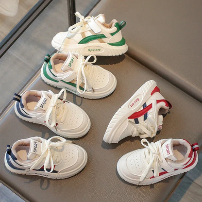 2025 Children Shoes for Girls Boys Spring New Fashion Korean Style Soft Bottom Non-slip Versatile Baby Learning Walking Shoes