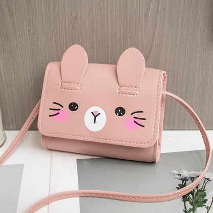 Children's Mini Handbags Hot Sale Princess Baby Girls PU Leather Small Shoulder Crossbody Bags Cute Kids Coin Purse Wallet