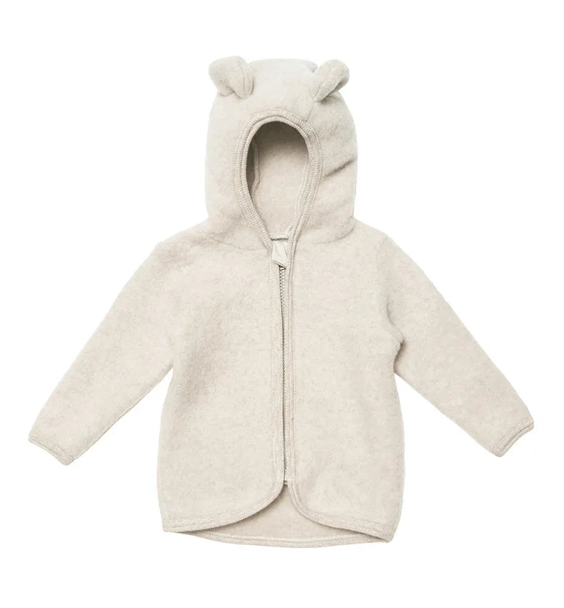 Children's Ear-Shaped Coat 2025 Autumn Winter New Cute Baby Warm Clothing