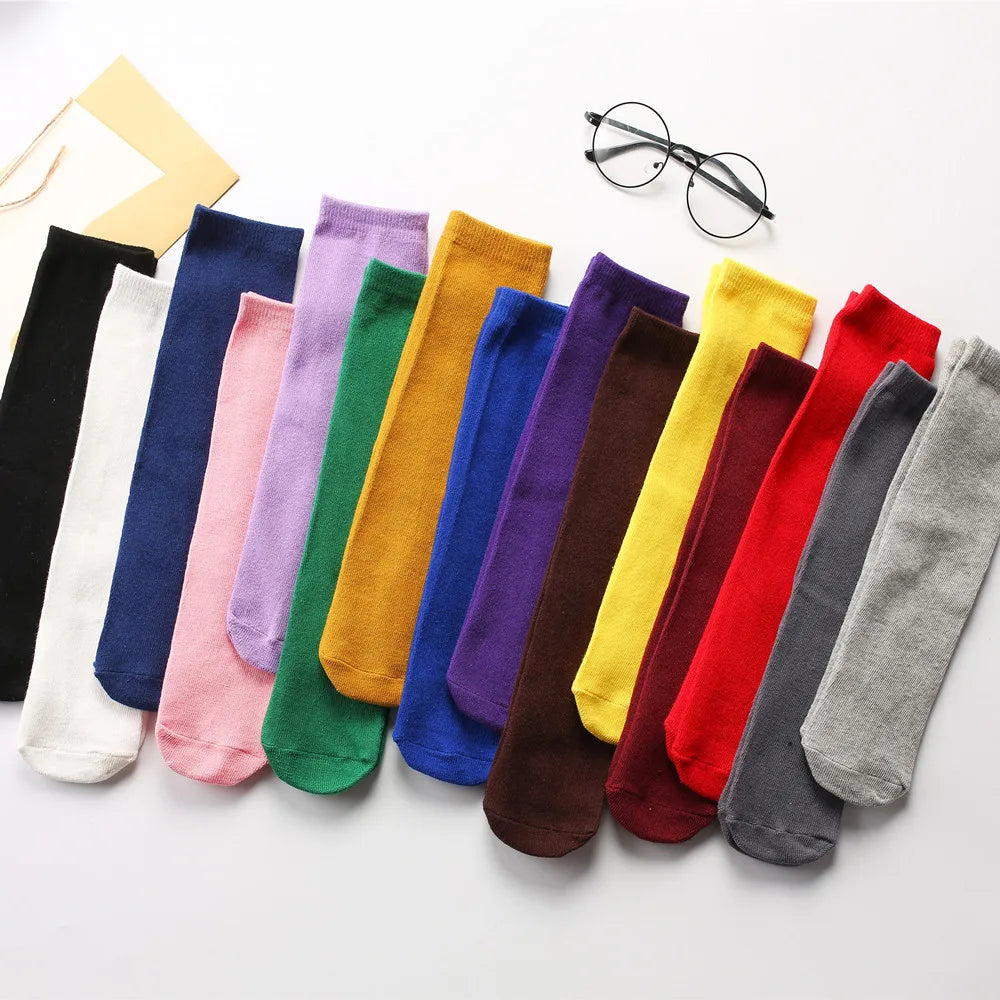 Warm Long Socks Kids Toddler Kids Socks Cartoon Knee height socks Eyes for girls boys socks cotton for christmas sock