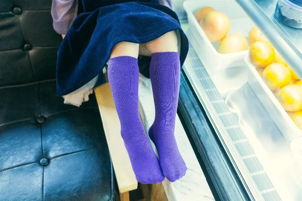 Warm Long Socks Kids Toddler Kids Socks Cartoon Knee height socks Eyes for girls boys socks cotton for christmas sock