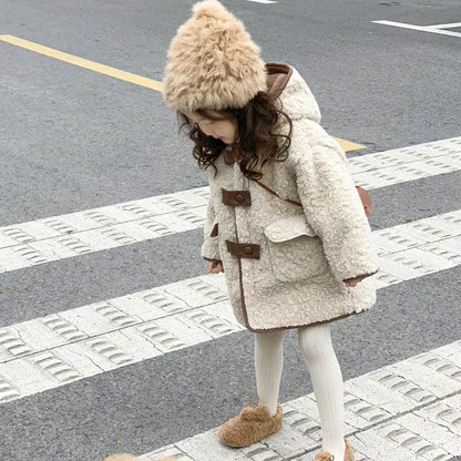 Children's Coats Fleece Coat Fashion Hooded Top for Children Winter Clothes for Girls Boys Clothes Kids Jackets