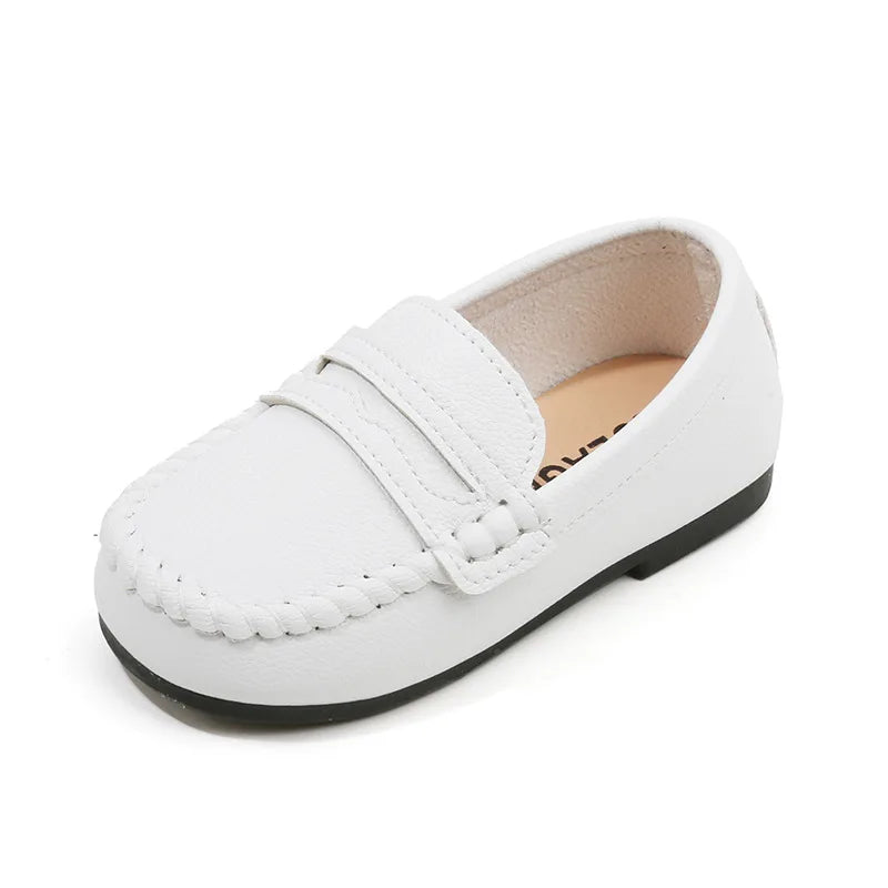 Children Shoes 2025 Spring Autumn Kids Casual Shoes Boys Loafers Soft PU Leather Toddler Slip-on Shoes For Boy