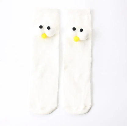 Warm Long Socks Kids Toddler Kids Socks Cartoon Knee height socks Eyes for girls boys socks cotton for christmas sock