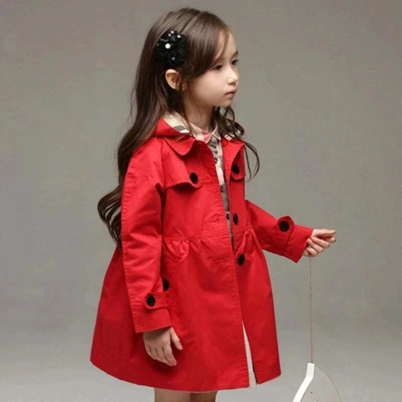 3-10Y Baby Girl's Spring Autumn Hoodied Windbreaker Children Kids Jacket Coat Clothing Teenager Girls Overalls Outerwear Clothes C1057
