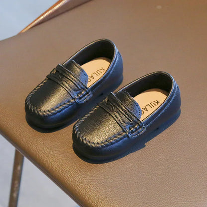 Children Shoes 2025 Spring Autumn Kids Casual Shoes Boys Loafers Soft PU Leather Toddler Slip-on Shoes For Boy