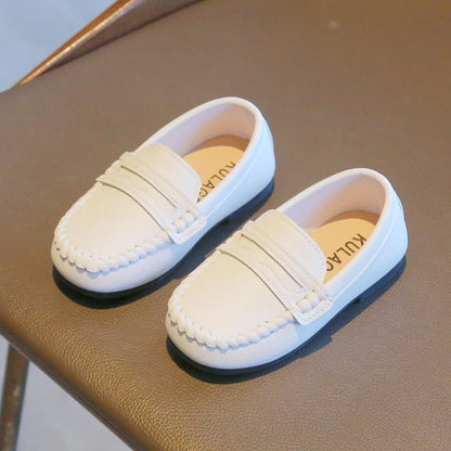 Children Shoes 2025 Spring Autumn Kids Casual Shoes Boys Loafers Soft PU Leather Toddler Slip-on Shoes For Boy