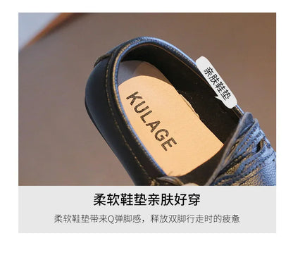 Children Shoes 2025 Spring Autumn Kids Casual Shoes Boys Loafers Soft PU Leather Toddler Slip-on Shoes For Boy