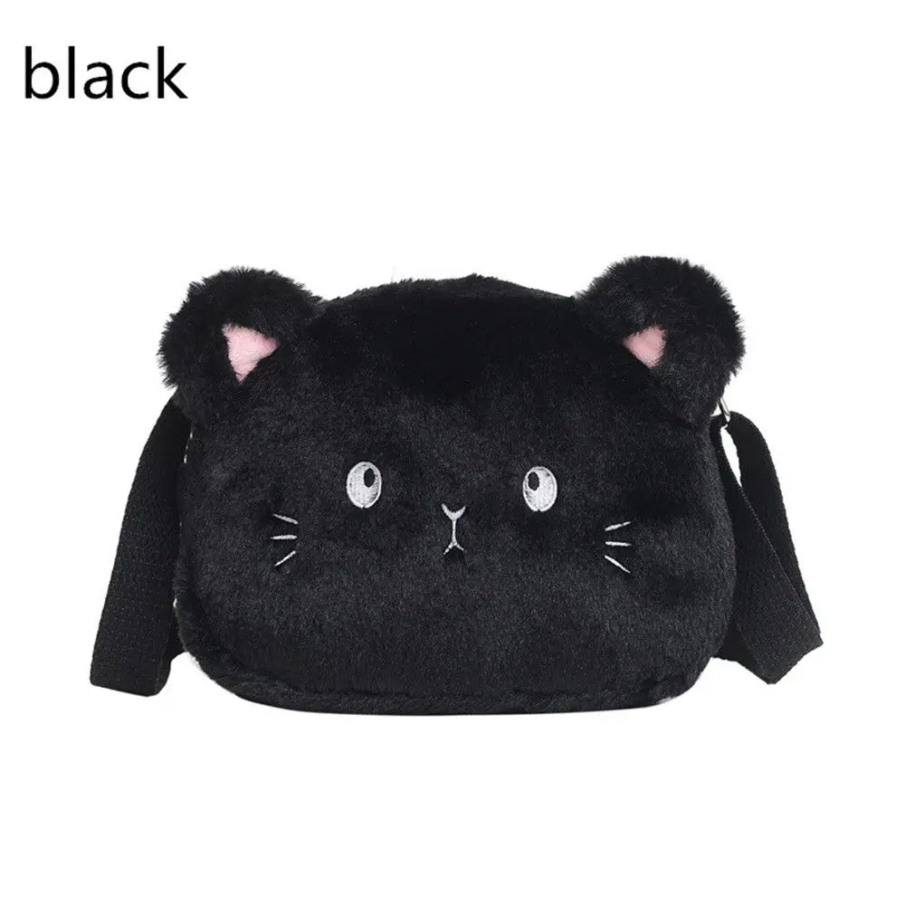 Children's Handbags Cute Shoulder Bag Cartoon Cat Soft  Bag Messenger Small Bags