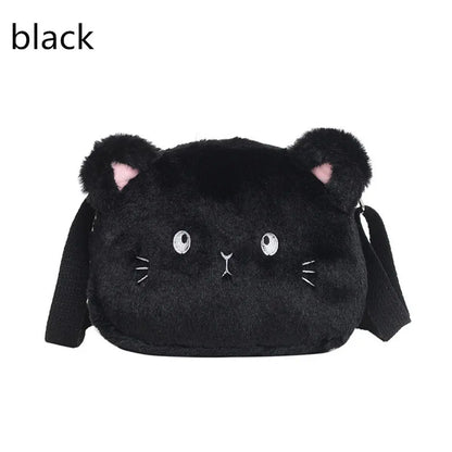 Children's Handbags Cute Shoulder Bag Cartoon Cat Soft  Bag Messenger Small Bags