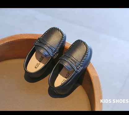 Children Shoes 2025 Spring Autumn Kids Casual Shoes Boys Loafers Soft PU Leather Toddler Slip-on Shoes For Boy