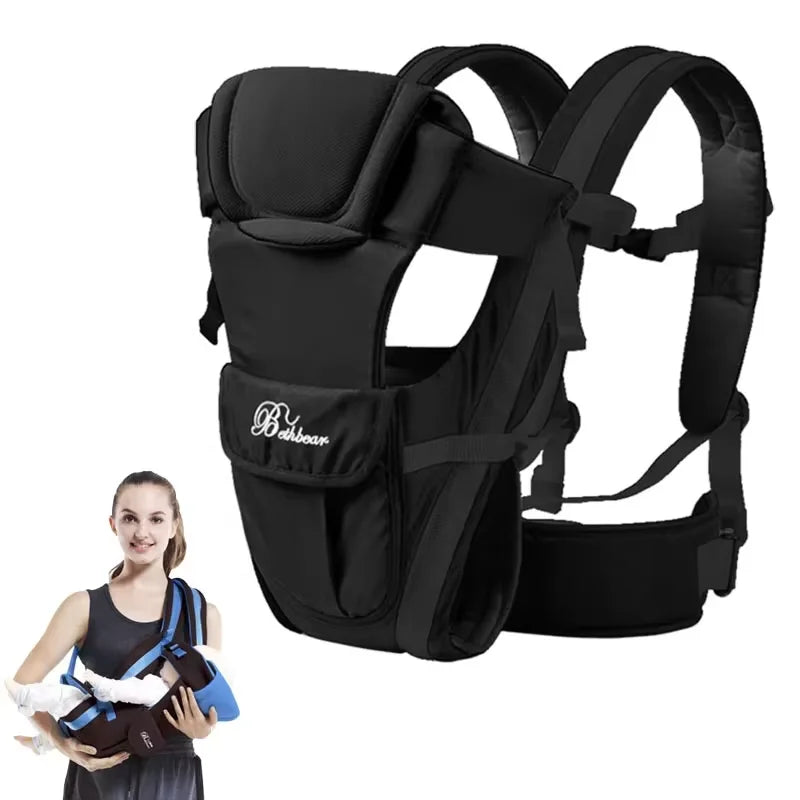 Beth Bear Baby Carrier Backpack Breathable Front Facing 4 in 1 Infant Comfortable Sling Backpack Pouch Wrap Baby Kangaroo C1002