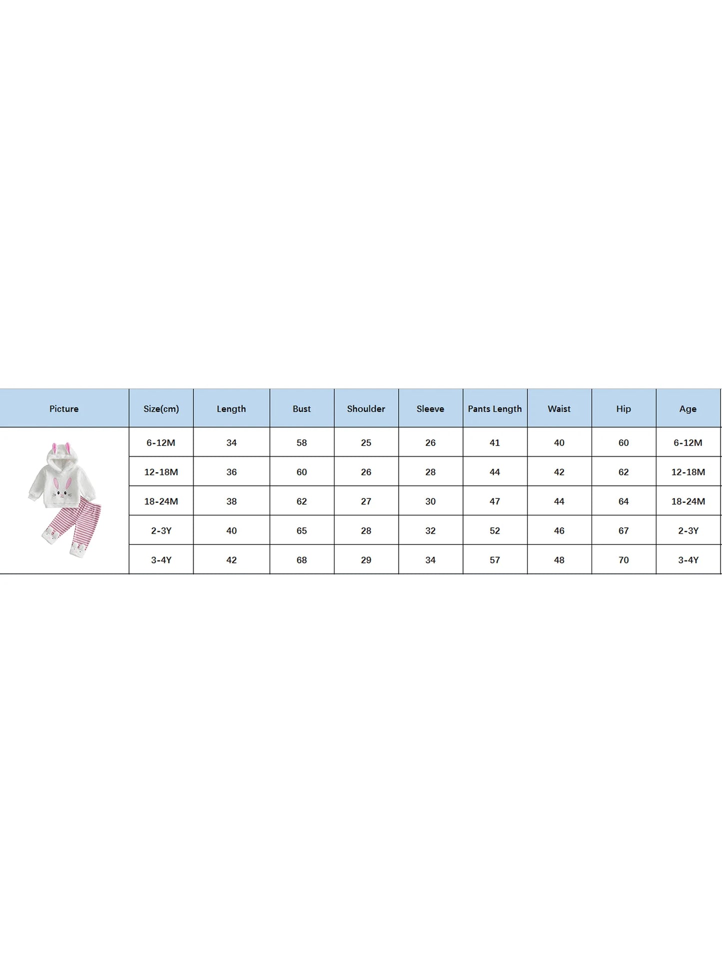 Spring Easter Kids Toddler Girl Outfit Long Sleeve Hooded Rabbit Embroidery Sweatshirt Striped Pants Clothes Set